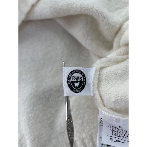 AllSaints Asha Sweater Size Small Soft Fluffy Long Sleeve Pullover Cream Comfort - Picture 7 of 16